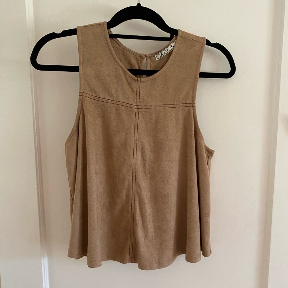 Chloe K Suede Tank